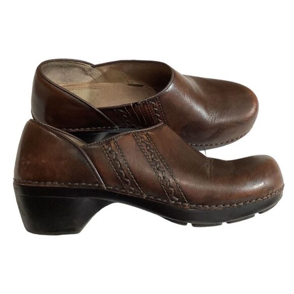Dansko Sienna Leather Brown Clogs Mules Nursing Shoes US Women’s Size 9.5 EU 40 - Picture 11 of 11